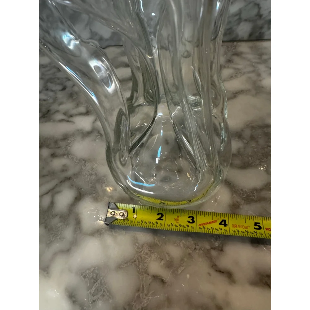 Vintage Danish Modern Glass Decanter Kluk Kluk Style Holmegaard Style MCM